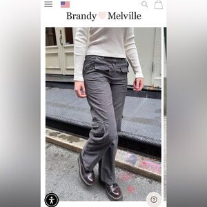 Grey Brandy Melville Cargo Pants